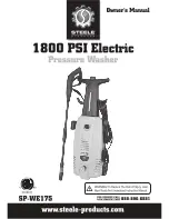 STEELE PRODUCTS 1800 PSI Electric SP-WE175 Owner'S Manual предпросмотр