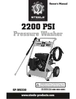 STEELE PRODUCTS 2200 PSI Owner'S Manual предпросмотр