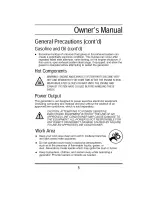 Preview for 6 page of STEELE PRODUCTS SP-GG350 Owner'S Manual