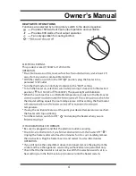 Preview for 4 page of STEELE PRODUCTS SP-HD909 Owner'S Manual