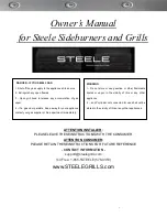 STEELE PRODUCTS STL-32N Owner'S Manual preview