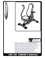 Preview for 1 page of SteelFlex CBP-300 Owner'S Manual