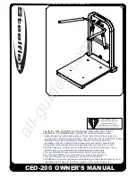 Preview for 1 page of SteelFlex CEO-200 Owner'S Manual