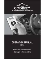 Предварительный просмотр 1 страницы Steelman Codekey Operation Manual