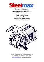 Предварительный просмотр 1 страницы SteelMax BM-20 plus Operator'S Manual