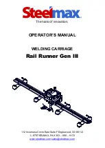 SteelMax Rail Runner Gen III Operator'S Manual предпросмотр