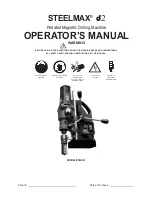 SteelMax SM-D2 Operator'S Manual preview