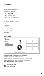 Preview for 3 page of SteelSeries ARCTIS NOVA 3 Product Information Manual