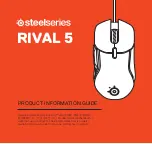 SteelSeries RIVAL 5 Product Information Manual preview