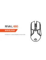 SteelSeries RIVAL 650 Important Product Information Manual preview