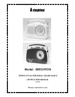 Steepletone BRIGHTON Instruction Manual preview