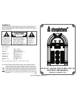 Preview for 1 page of Steepletone ENCODE CD ROCK ZERO 50X2 ('09) Instruction Manual