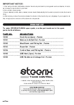 Preview for 12 page of Steerix FUSION Instruction Manual