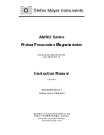 Preview for 1 page of Stefan Mayer Instruments AM502 Series Instruction Manual