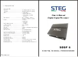 Steg SDSP 6 Owner'S Manual preview