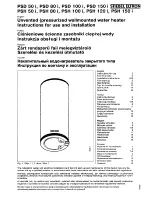 Предварительный просмотр 1 страницы Steibel Eltron PSD 100 i Instructions For Use And Installation