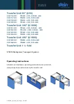 Предварительный просмотр 1 страницы STEIN 300 916 001 Operating Instructions Manual