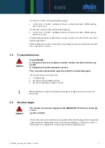 Предварительный просмотр 11 страницы STEIN 300 916 001 Operating Instructions Manual