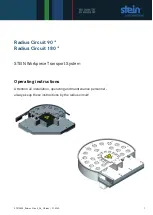 STEIN Radius Circuit 180 Operating Instructions Manual preview