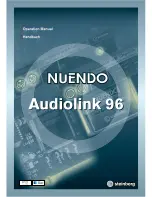 Steinberg NUENDO Audiolink 96 Operation Manual preview