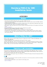 Steinberg TOOLS for CMC Installation Manual preview