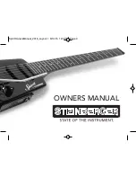 Предварительный просмотр 2 страницы Steinberger Spirit GT-Pro Owner'S Manual