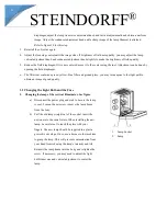 Preview for 10 page of STEINDORFF NYMCS-1500 Instruction Manual