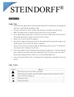 Предварительный просмотр 3 страницы STEINDORFF NYMCS-1701 User Manual