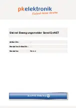 STEINEL PROFESSIONAL sensIQ eNet Information предпросмотр