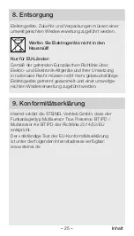 Preview for 25 page of STEINEL Multisensor Air BT IPD Manual