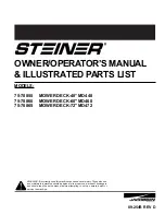 Steiner MD448 Operator Manual & Illustrated Parts List preview