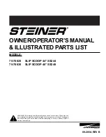 Steiner SS244 Owner/Operator'S Manual & Illustrated Parts List preview