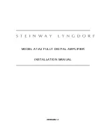 STEINWAY LYNGDORF A1 Installation Manual предпросмотр