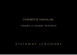 Предварительный просмотр 1 страницы STEINWAY LYNGDORF C Owner'S Manual