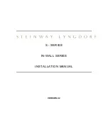 STEINWAY LYNGDORF IN-WALL SERIES Installation Manual предпросмотр