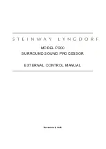 Предварительный просмотр 1 страницы STEINWAY LYNGDORF P200 External Control Manual