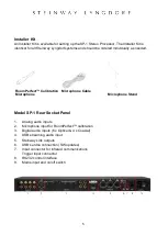 Preview for 5 page of STEINWAY LYNGDORF SP-1 Installation Manual