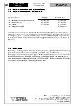 Preview for 12 page of Stel 600001000L Instructions For Use And Maintenance Manual