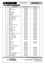 Preview for 120 page of Stel 600001000L Instructions For Use And Maintenance Manual