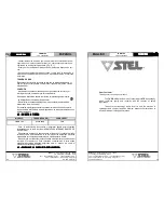 Preview for 35 page of Stel THOR 103 Instructions For Use And Maintenance Manual