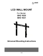 Preview for 1 page of Stell SHO 1020 Universal Mounting Instructions