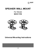 Preview for 1 page of Stell SHO 1110 Universal Mounting Instructions