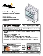 Preview for 1 page of Stellar Hearth Products 3-IDOD-2-GL Installation And Operating Manual