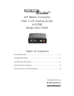 Preview for 1 page of stellar labs 33-11625 Instructions