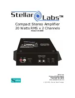 Предварительный просмотр 1 страницы stellar labs 50-4609 Quick Manual