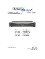 Предварительный просмотр 1 страницы stellar labs SLP-200 100W x 2 CH Owner'S Manual