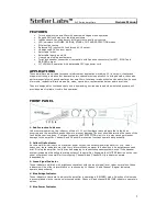 Предварительный просмотр 3 страницы stellar labs SLP-200 100W x 2 CH Owner'S Manual