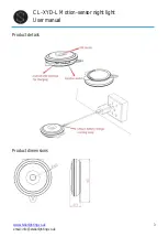 Предварительный просмотр 3 страницы Stellar Lighting CL-XYD-L User Manual