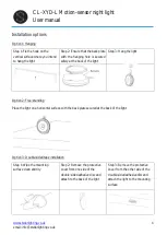 Предварительный просмотр 4 страницы Stellar Lighting CL-XYD-L User Manual