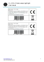 Предварительный просмотр 7 страницы Stellar Lighting CL-XYD-L User Manual